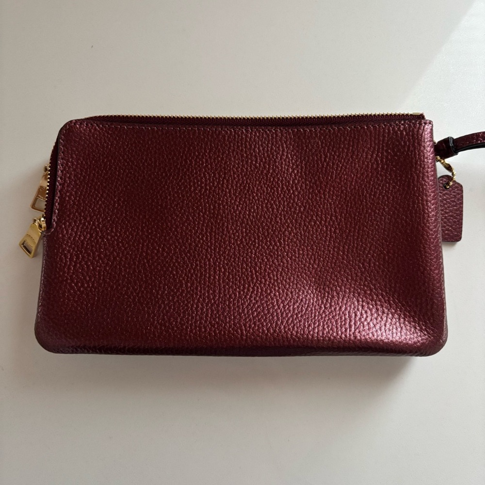 Coach Wristlet Wallet in Deep Burgundy - Picture 5 of 8